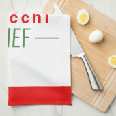 De beste Gnocchi chef ter wereld - gepersonaliseer Theedoek (Quarter Fold)