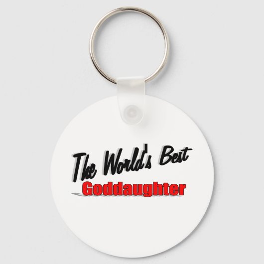 De beste goddochter ter wereld sleutelhanger (Voorkant)