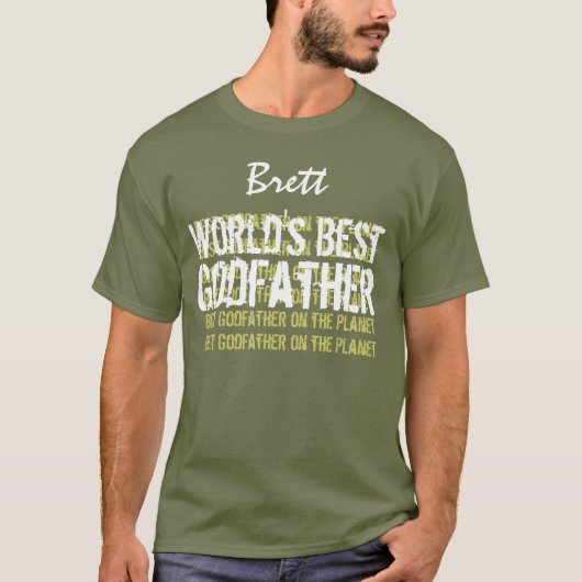 De beste Godfather-naam van de wereld V31 T-shirt (Voorkant)