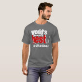 De beste Godfather X186B GRAY RED WHITE ter wereld T-shirt (Voorkant volledig)