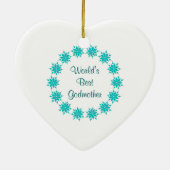 De beste godmoeder ter wereld keramisch ornament (Achterkant)