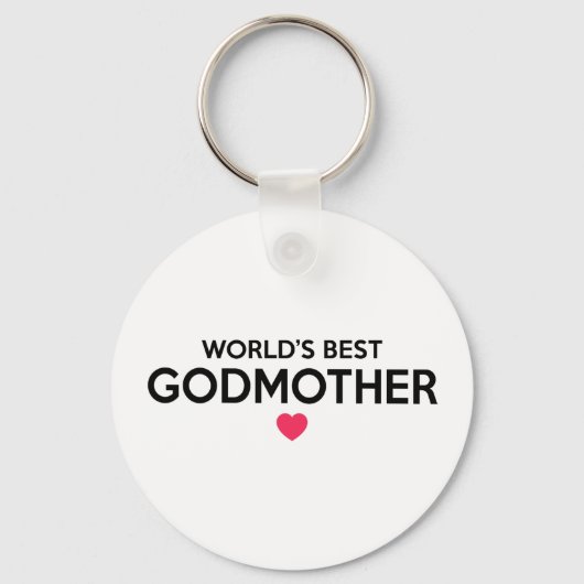 De beste godmoeder ter wereld - Pasgeboren Baby Ch Sleutelhanger (Voorkant)