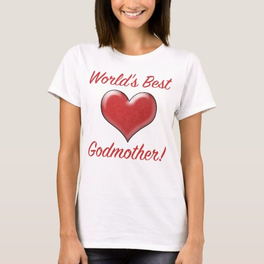 De beste godmoeder van de wereld t-shirt (Voorkant)