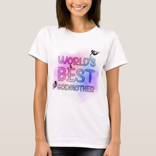 De beste godmoeder van de wereld t-shirt (Voorkant)
