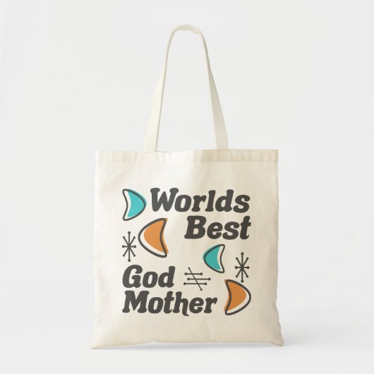De beste Godmother retro ter wereld Tote Bag (Voorkant)