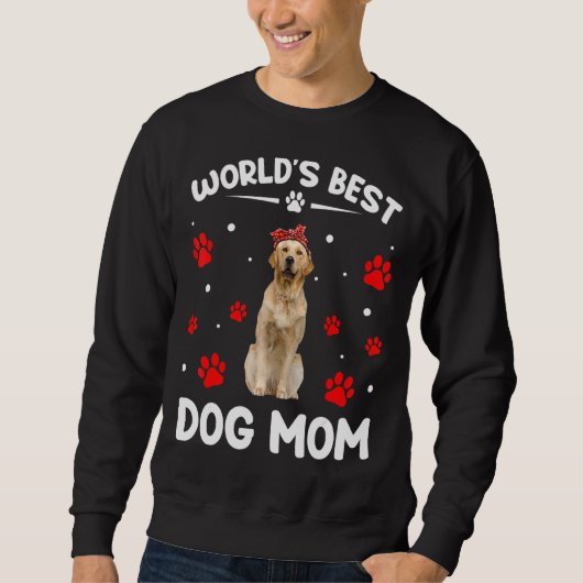 De beste Golden Retriever Dog mama Funny Moeder Trui (Voorkant)