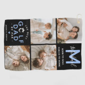 De Beste Golf Vader door Par Monogram 4 Foto Colla Golfhanddoek (Horizontaal)