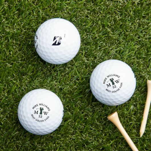 De beste golfer ooit zwart-wit golfballen (Insitu Gras)