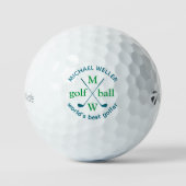 'De beste golfer ter wereld' Golfballen (Voorkant)