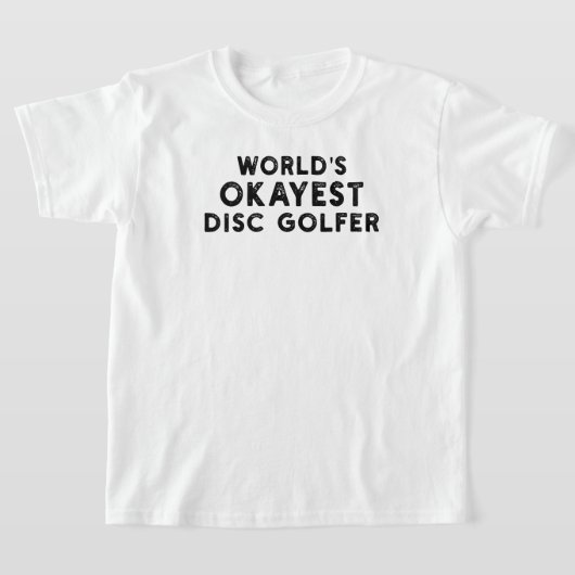 De beste golfspeler ter wereld op de disc t-shirt (Laagn)