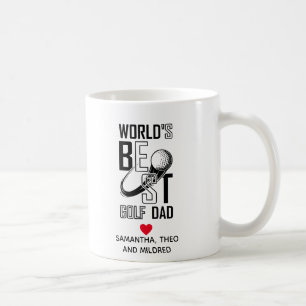 De beste Golfvader ter wereld   Pap Gifts Coffee M Koffiemok