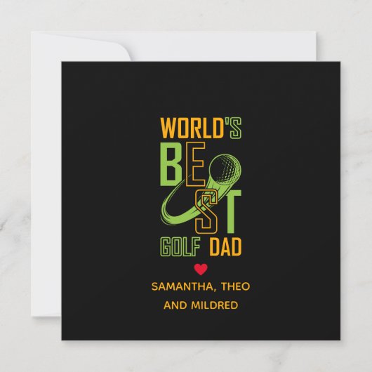 De beste Golfvader ter wereld | Papa Gifts (Voorkant)