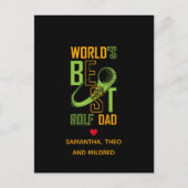 De beste Golfvader ter wereld | Papa Gifts Briefkaart (Voorkant)