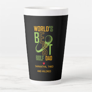 De beste Golfvader ter wereld   Papa Gifts Latte Mok