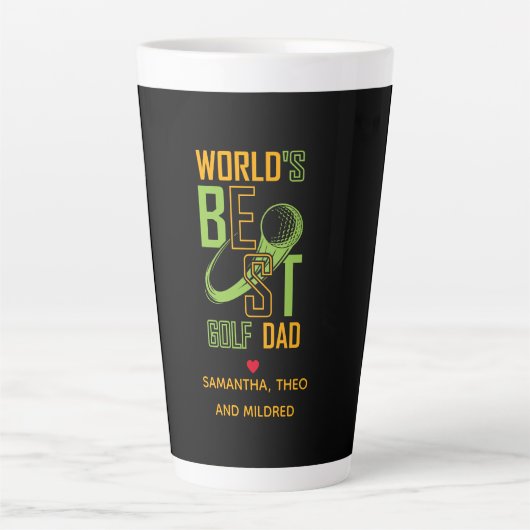 De beste Golfvader ter wereld | Papa Gifts Latte Mok (Voorkant)
