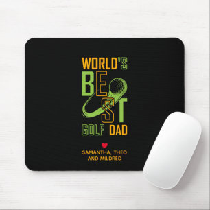 De beste Golfvader ter wereld   Papa Gifts Muismat