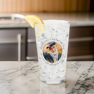 De beste Grampa van de wereld met een simpele foto Glas