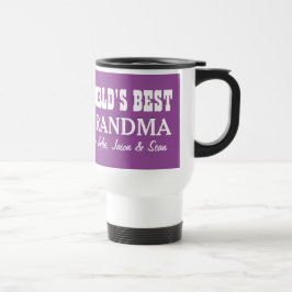 De beste GRANDMA-aangepaste naam PAARS A05 ter wer Reisbeker