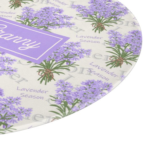 De beste Granny Lavender gepersonaliseerd glas Snijplank (Hoek)