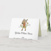 De beste Grappige Kerstkaart van de Vruchtencake Feestdagen Kaart (Achterkant)