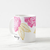 De beste grijze roze rozen ter wereld koffiemok (Voorkant links)