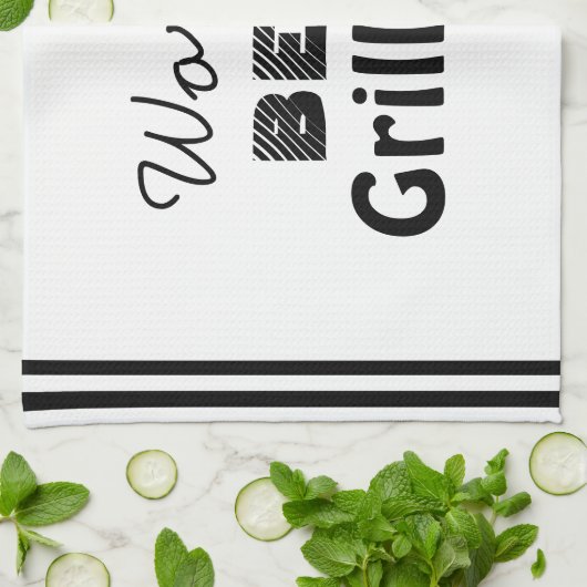 De beste Grill-man ter wereld Theedoek (Gevouwen)