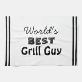 De beste Grill-man ter wereld Theedoek (Horizontaal)