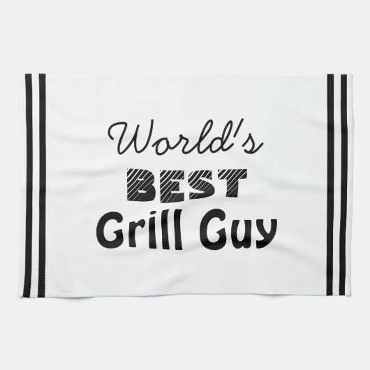 De beste Grill-man ter wereld Theedoek (Horizontaal)