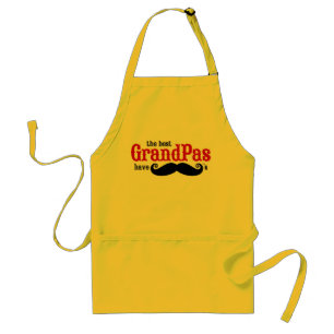 De beste groothoofden hebben snor Apron Standaard Schort