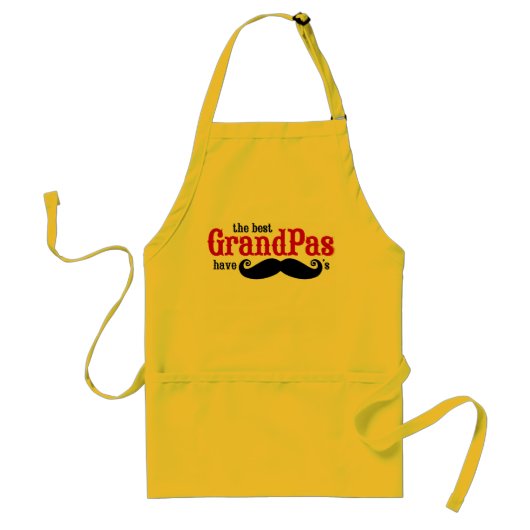 De beste groothoofden hebben snor Apron Standaard Schort (Voorkant)
