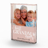 De beste grootma heeft ooit roze witte foto Blok (Rechts)