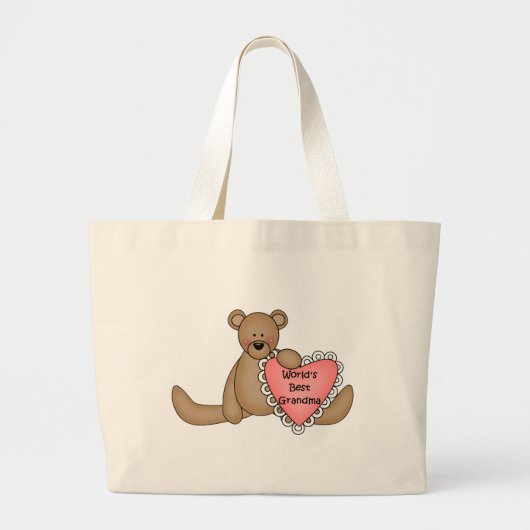 De beste grootmatotetas ter wereld grote tote bag (Voorkant)