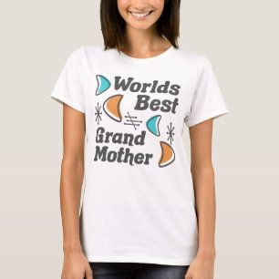 De beste grootmoeder retro t-shirt
