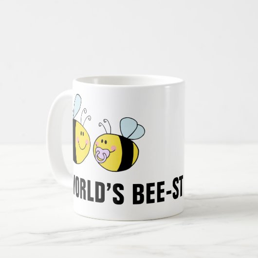 De beste grootmoeder ter wereld (bijen) koffiemok (Voorkant links)