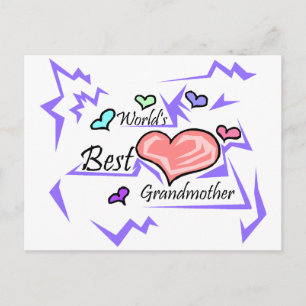 De beste grootmoeder ter wereld briefkaart