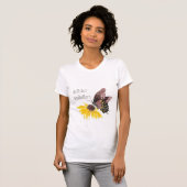 De beste grootmoeder ter wereld - Butterfly, bloem T-shirt (Voorkant volledig)