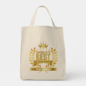 De beste grootmoeder ter wereld, oma Gold Tote Bag (Achterkant)