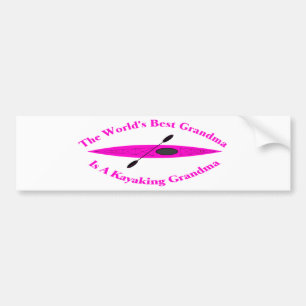 De beste grootmoeder ter wereld (roze) bumpersticker