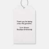 De beste grootmoeder van Par Golf Nana Golfer Pun  Cadeaulabel (Achterkant)