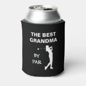 De beste grootmoeder van Par Golf Nana Gram Golfer Blikjeskoeler (Blikje Achterkant)
