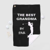 De beste grootmoeder van Par Golf Nana Gram Golfer Golfhanddoek (Insitu)
