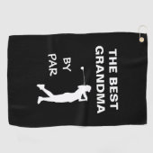 De beste grootmoeder van Par Golf Nana Gram Golfer Golfhanddoek (Horizontaal)