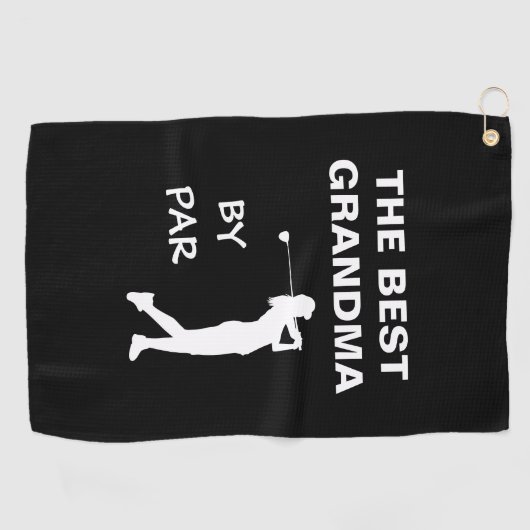 De beste grootmoeder van Par Golf Nana Gram Golfer Golfhanddoek (Horizontaal)