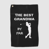 De beste grootmoeder van Par Golf Nana Gram Golfer Golfhanddoek (Voorkant)