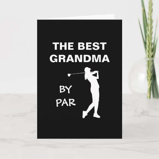 De beste grootmoeder van Par Golf Nana Gram Golfer Kaart (Voorkant)