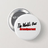 De beste grootouder ter wereld ronde button 5,7 cm (Voorkant /achterkant)