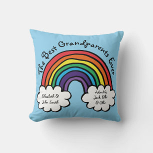 De Beste Grootouders Ooit Kleurrijke Regenboog Bla Kussen