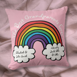 De Beste Grootouders Ooit Kleurrijke Regenboog Roz Kussen