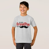 De beste grootpas heeft snor-T-shirt T-shirt (Voorkant volledig)