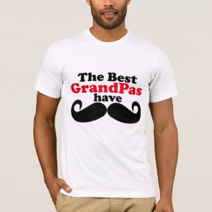 De beste grootpas heeft snor-T-shirt T-shirt